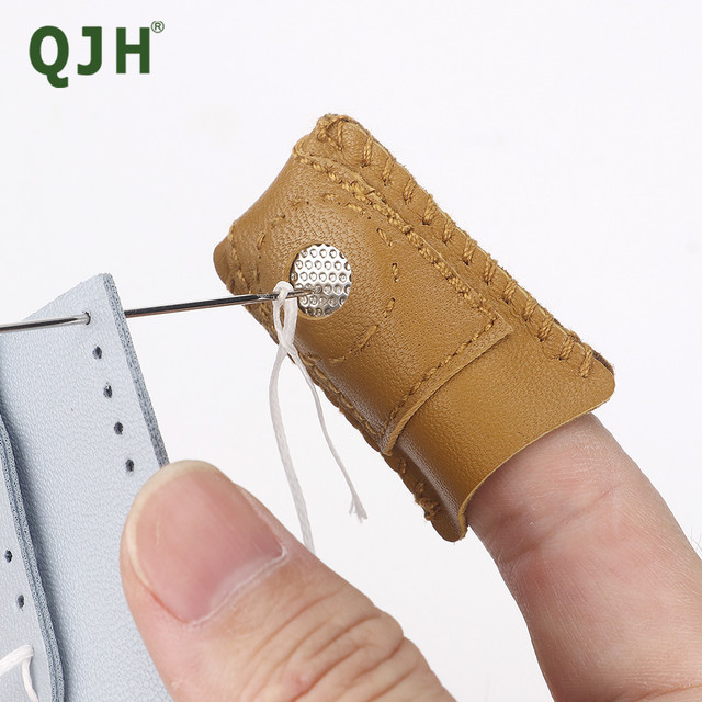 2 Pcs Leather Sewing Thimble Finger Protector Coin Thimble Pads for Hand  Sewing Quilting Knitting Pin Needles Craft DIY Tools - AliExpress